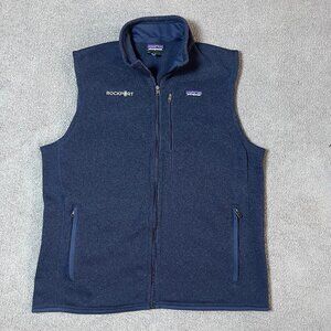 Patagonia Better Sweater Fleece Navy XL Vest Company Logo Men's X-Large